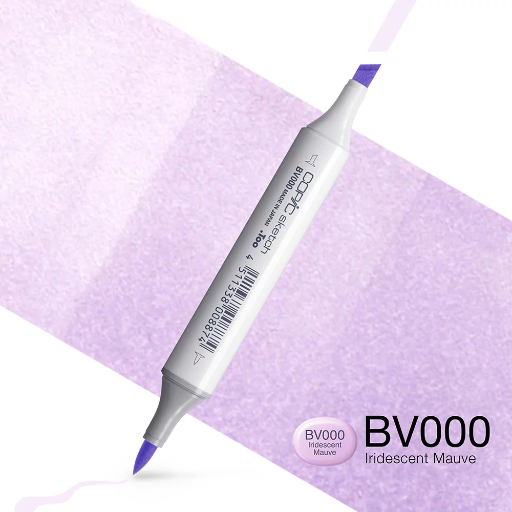 Copic Marker Sketch - BV000 Iridescent Mauve