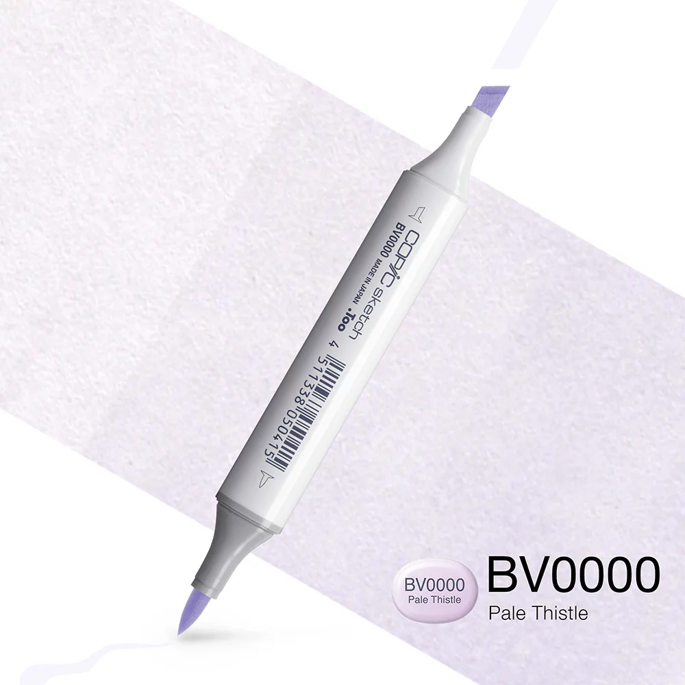 Copic Marker Sketch - BV0000 Pale Thistle