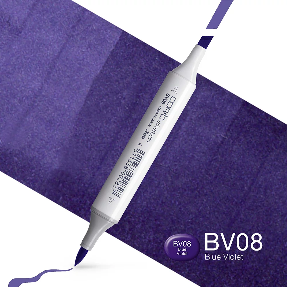 Copic Marker Sketch - BV08 Blue Violet