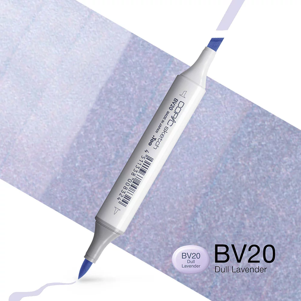 Copic Marker Sketch - BV20 Dull Lavender