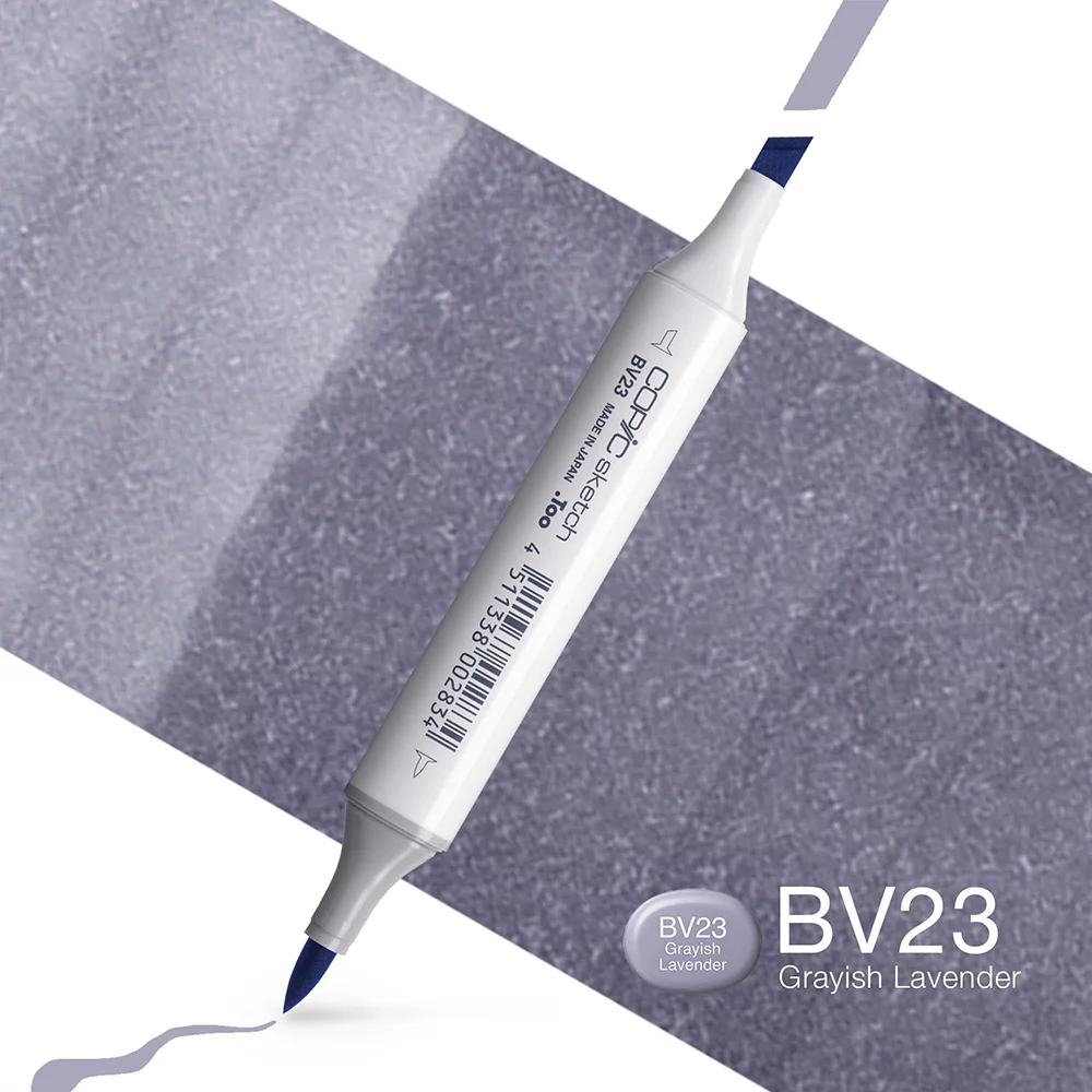 Copic Marker Sketch - BV23 Grayish Lavender