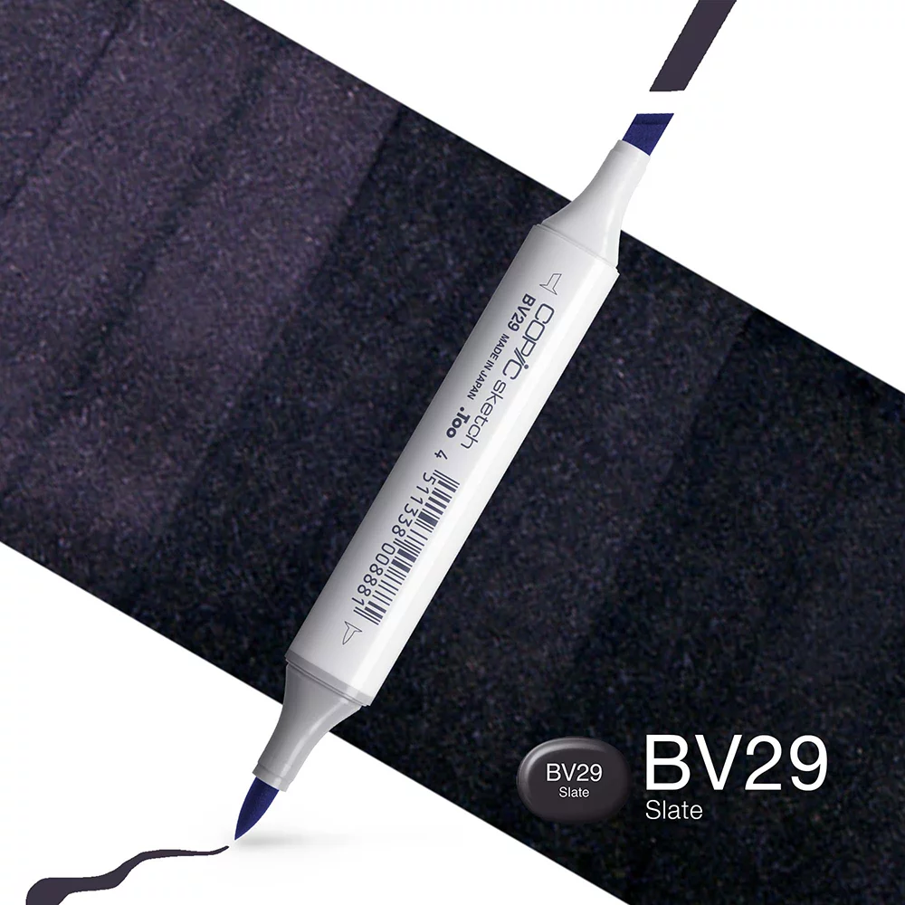 Copic Marker Sketch - BV29 Slate