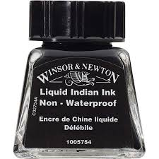 W&N Drawing Liquid Ink 14ml 754 Black
