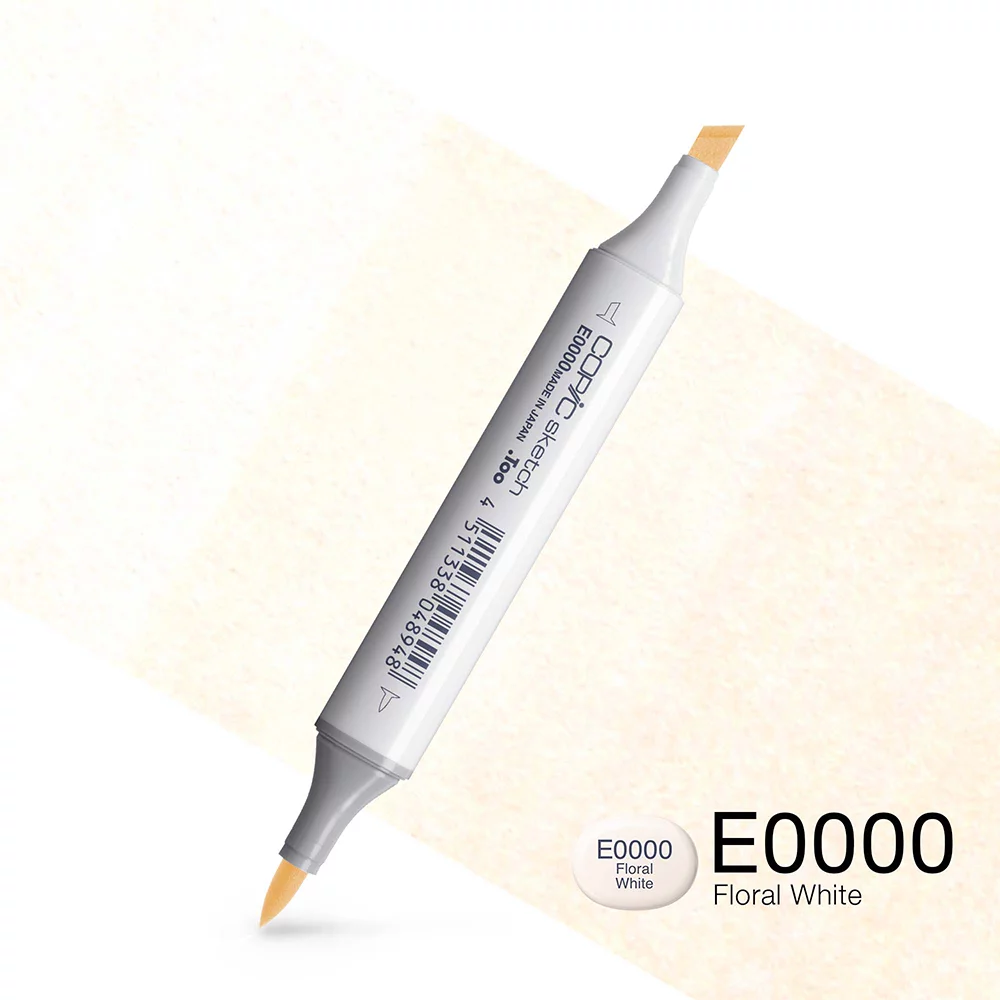 Copic Marker Sketch - E0000 Floral White