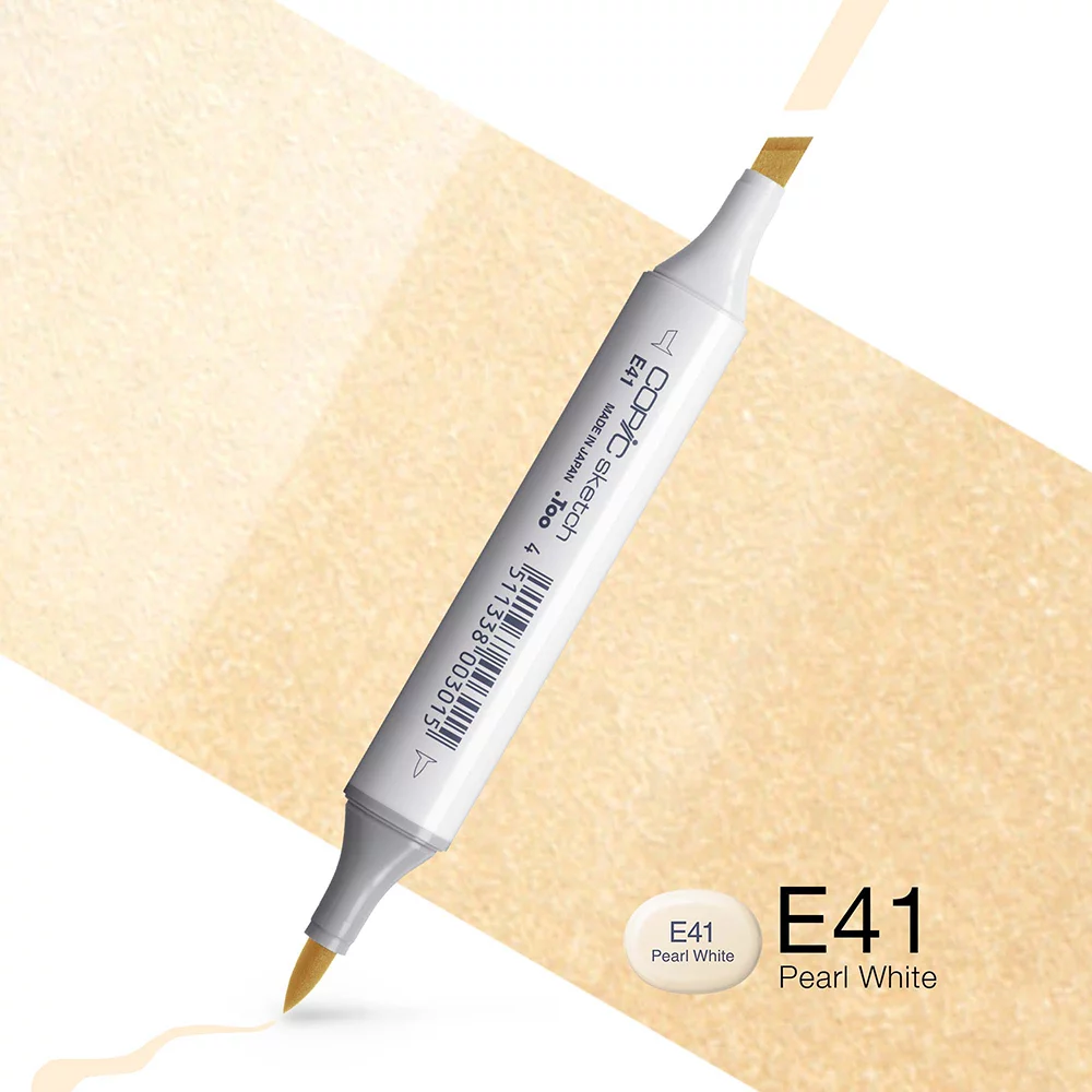 Copic Marker Sketch - E41 Pearl White