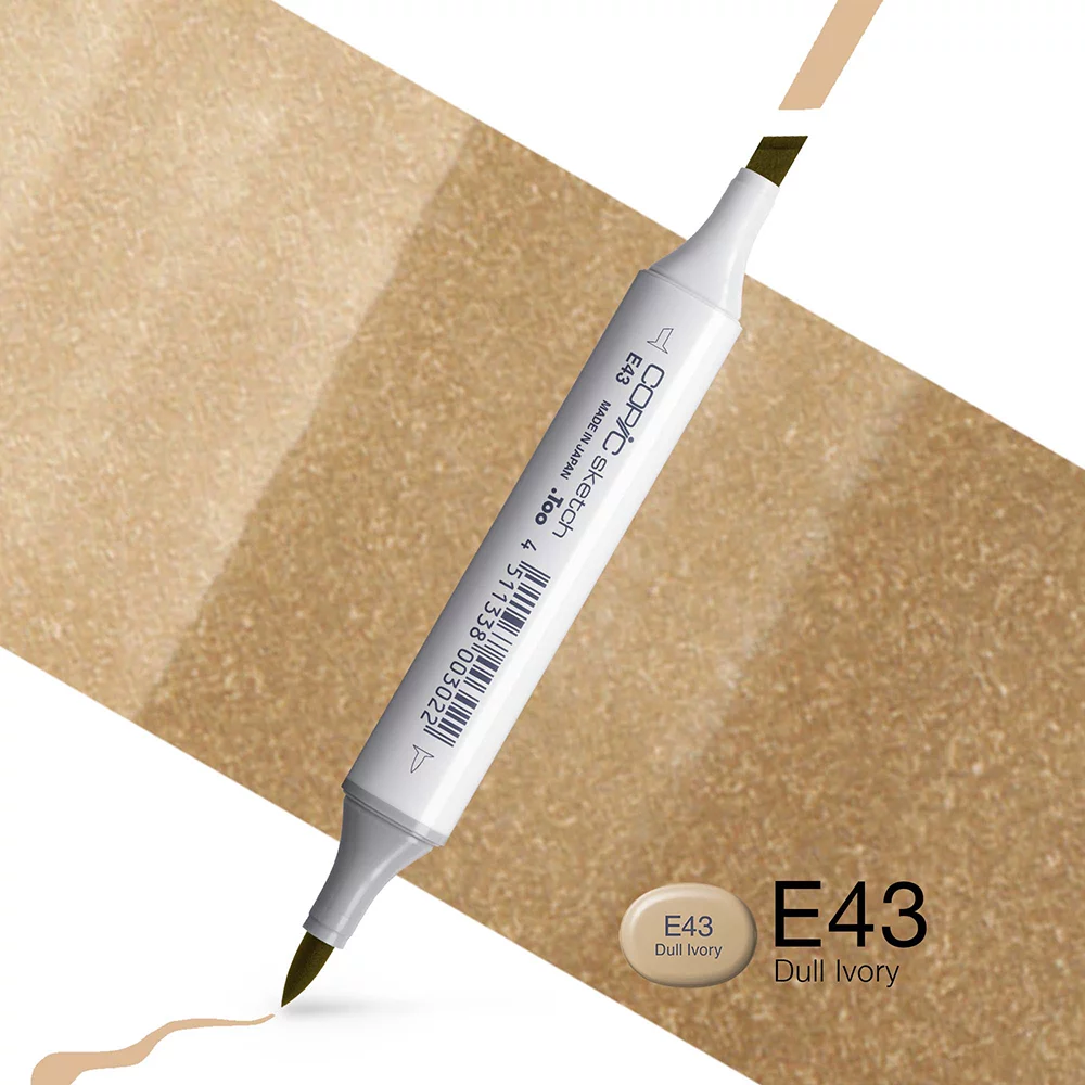 Copic Marker Sketch - E43 Dull Ivory