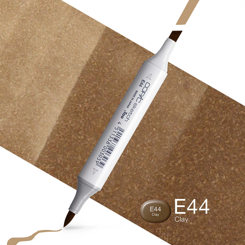 Copic Marker Sketch - E44 Clay