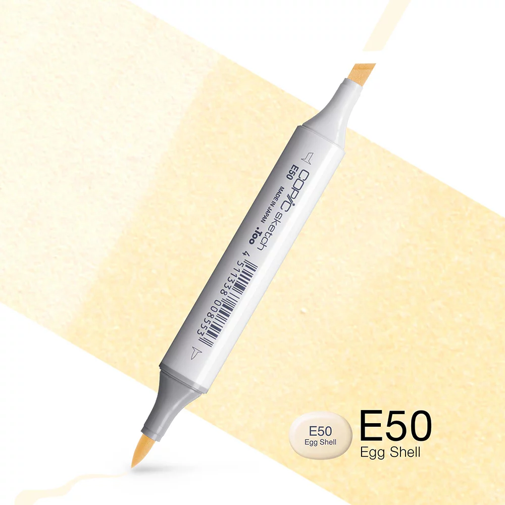 Copic Marker Sketch - E50 Egg Shell