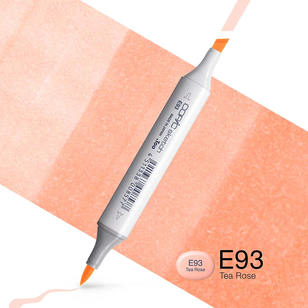 Copic Marker Sketch - E93 Tea Rose