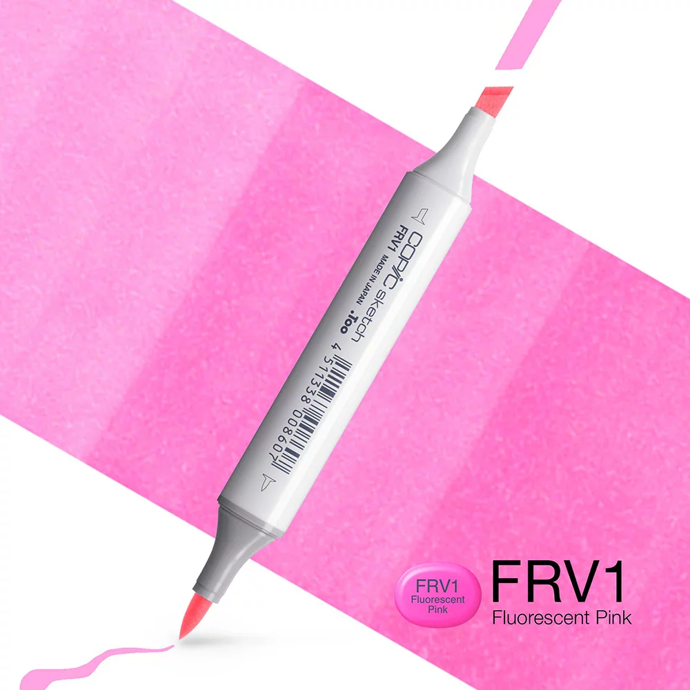 Copic Marker Sketch - FRV1 Fluorescent Pink