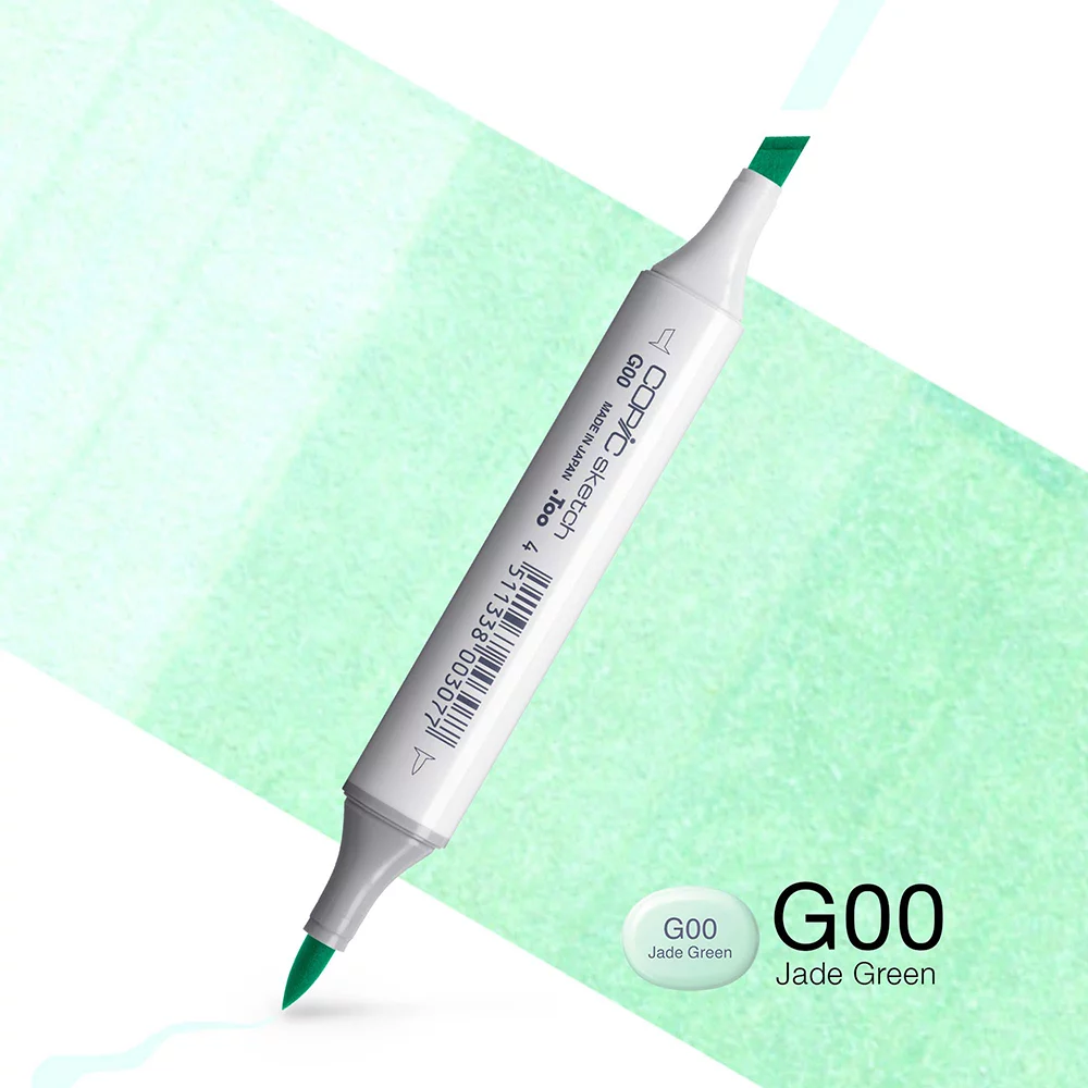 Copic Marker Sketch - G00 Jade Green