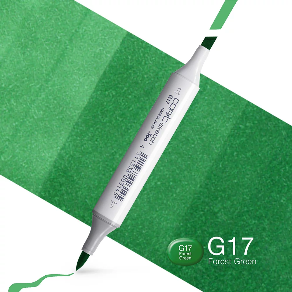 Copic Marker Sketch - G17 Forest Green