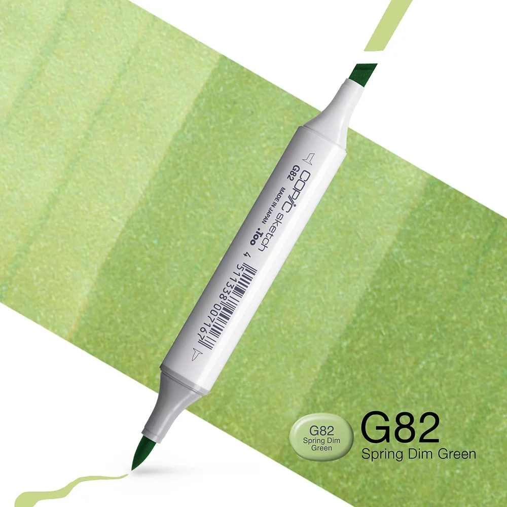 Copic Marker Sketch - G82 Spring Dim Green