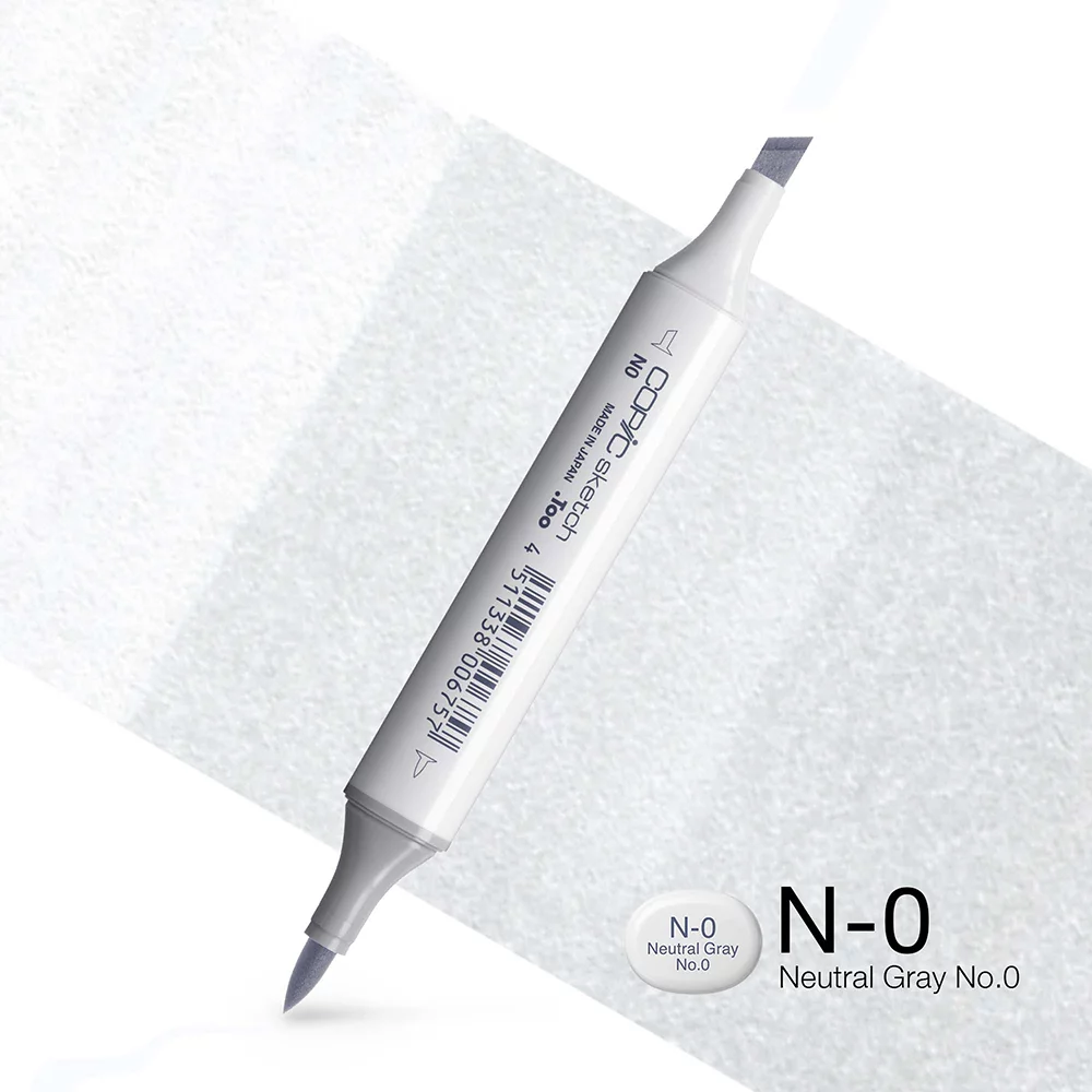 Copic Marker Sketch - N0 Neutral Gray No.0