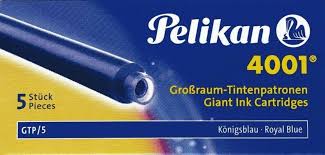Pelikan 4001 Giant Ink Cartridge Royal Blue 5pk