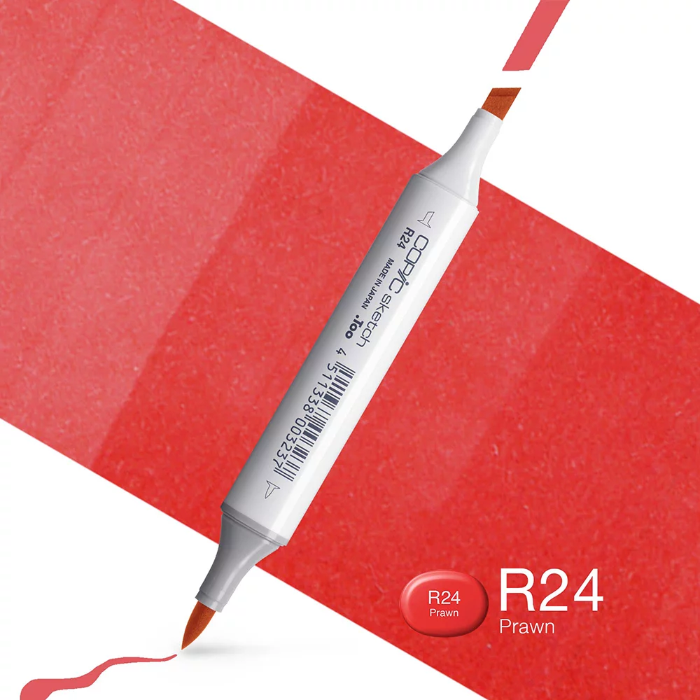 Copic Marker Sketch - R24 Prawn