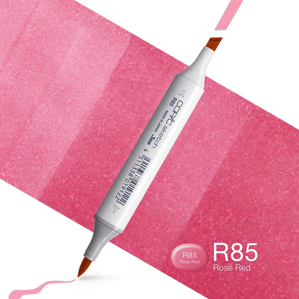 Copic Marker Sketch - R85 Rose Red