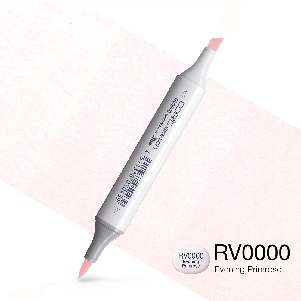 Copic Marker Sketch - RV0000 Evening Primrose