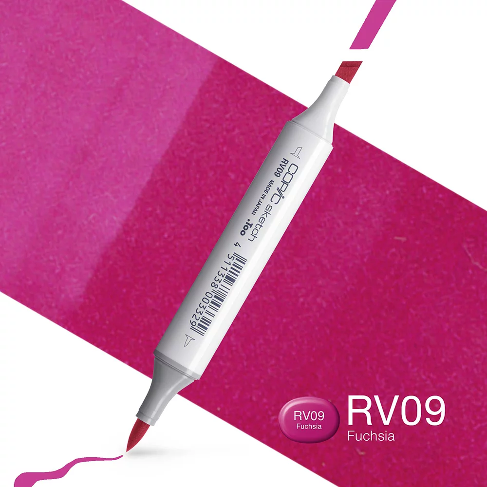 Copic Marker Sketch - RV09 Fuchsia