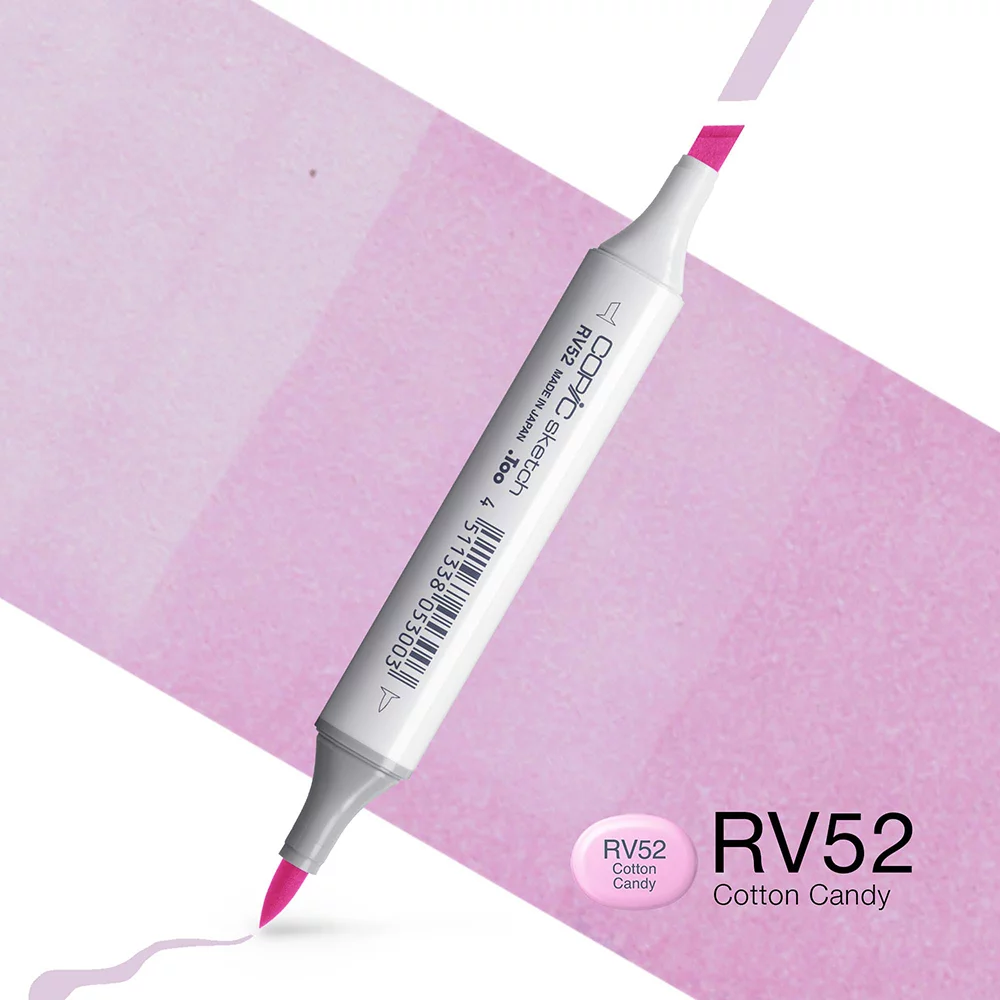 Copic Marker Sketch - RV52 Cotton Candy