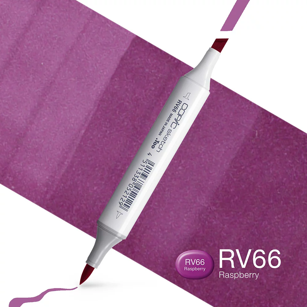 Copic Marker Sketch - RV66 Raspberry