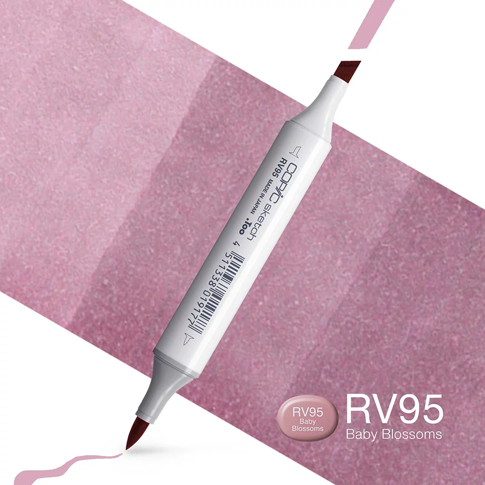 Copic Marker Sketch - RV95 Baby Blossoms