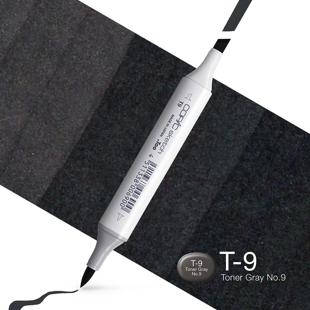 Copic Marker Sketch - T9 Toner Gray No.9