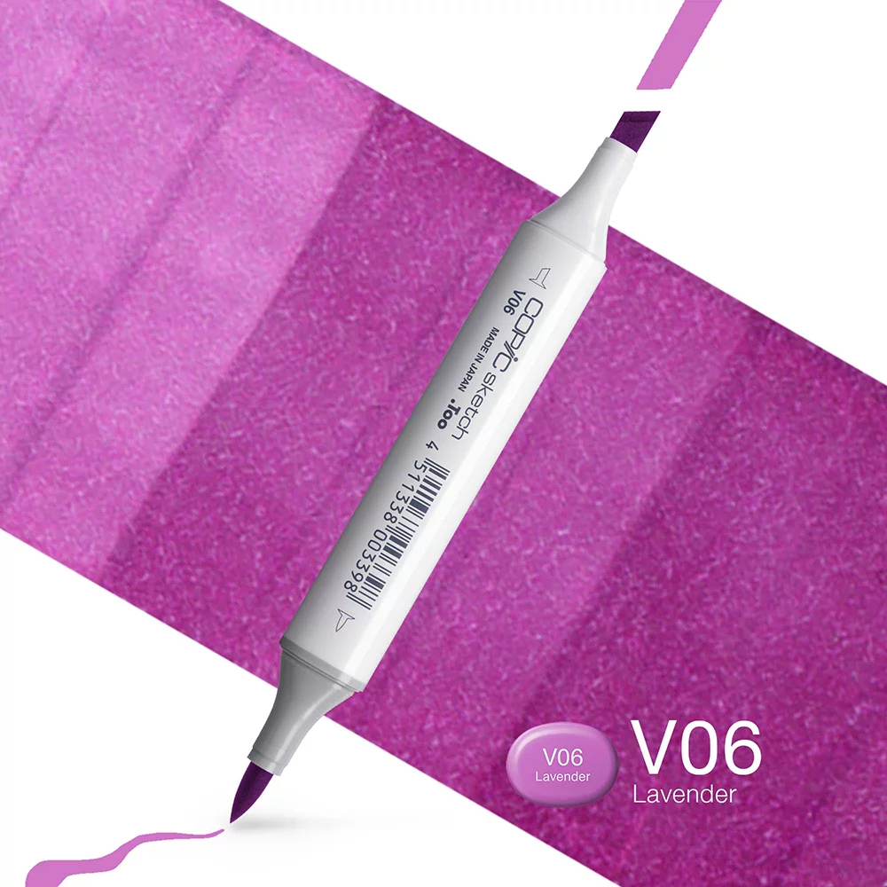 Copic Marker Sketch - V06 Lavender