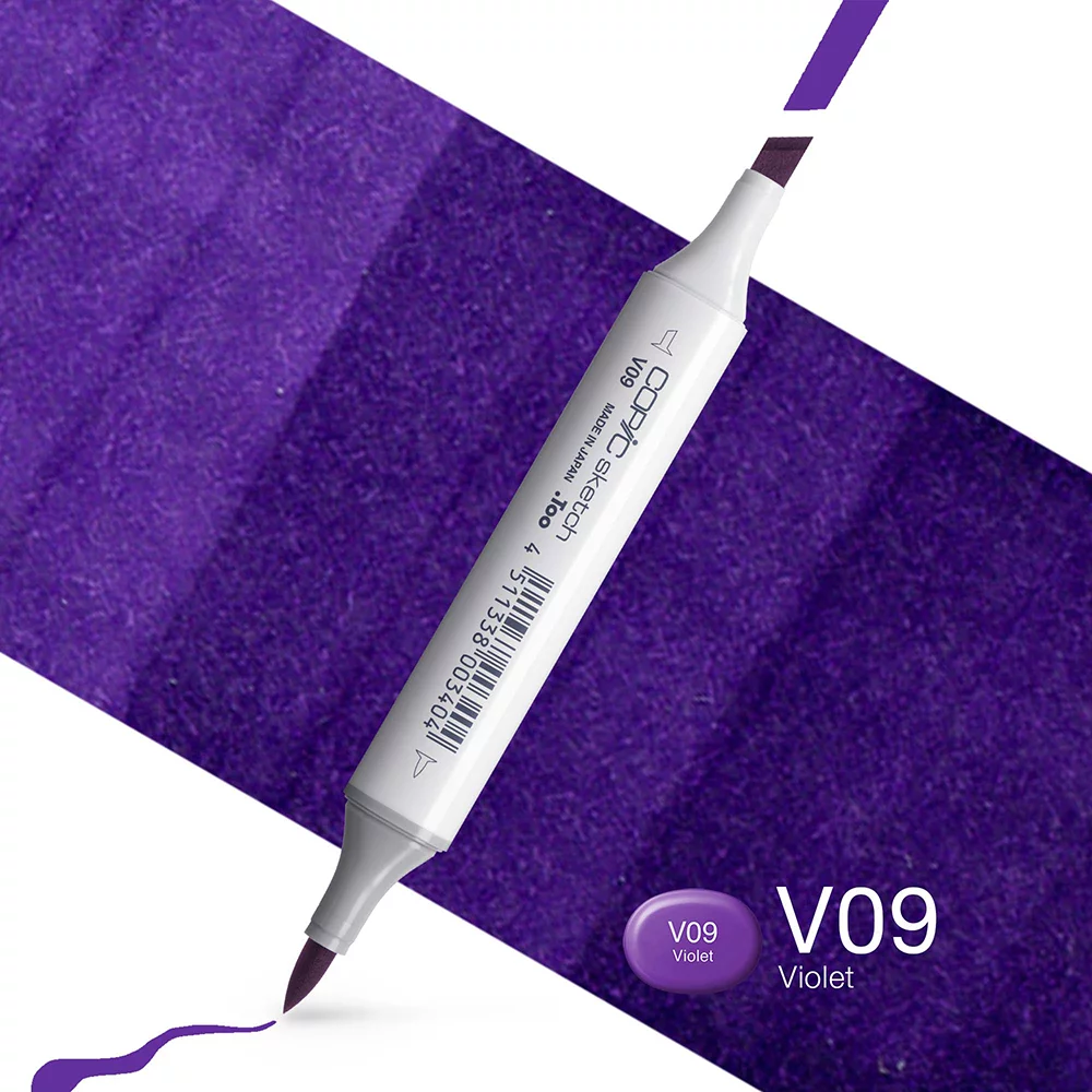 Copic Marker Sketch - V09 Violet