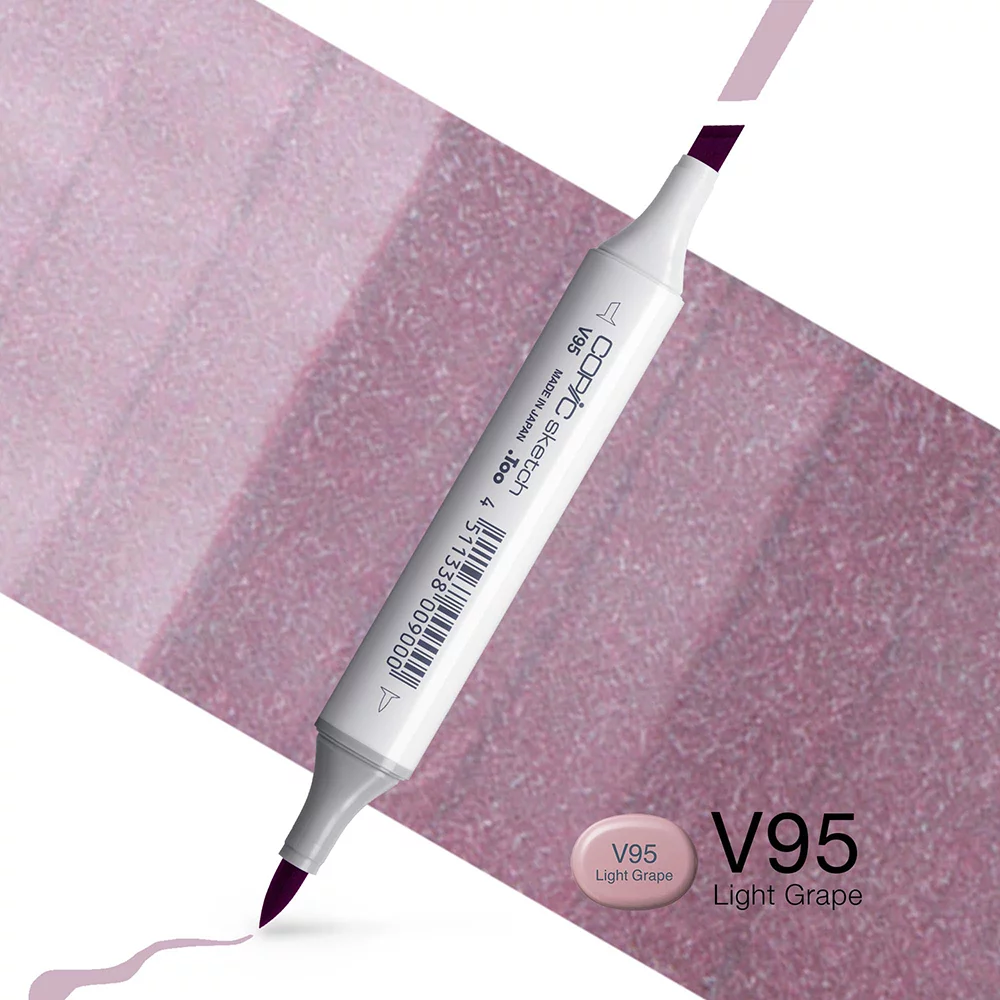 Copic Marker Sketch - V95 Light Grape