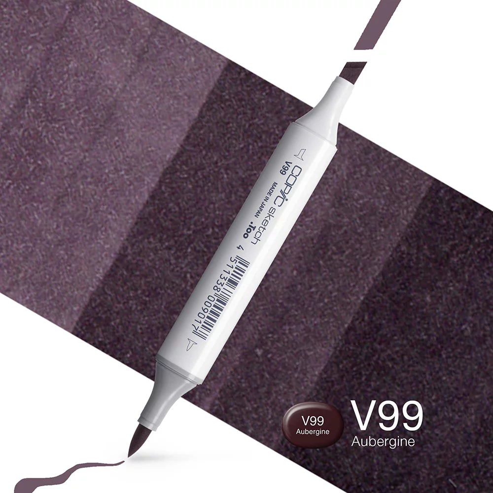 Copic Marker Sketch - V99 Aubergine