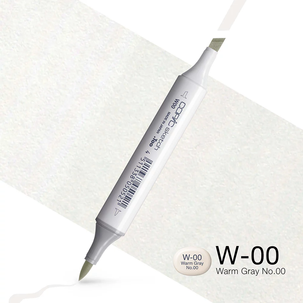 Copic Marker Sketch - W00 Warm Gray No.00