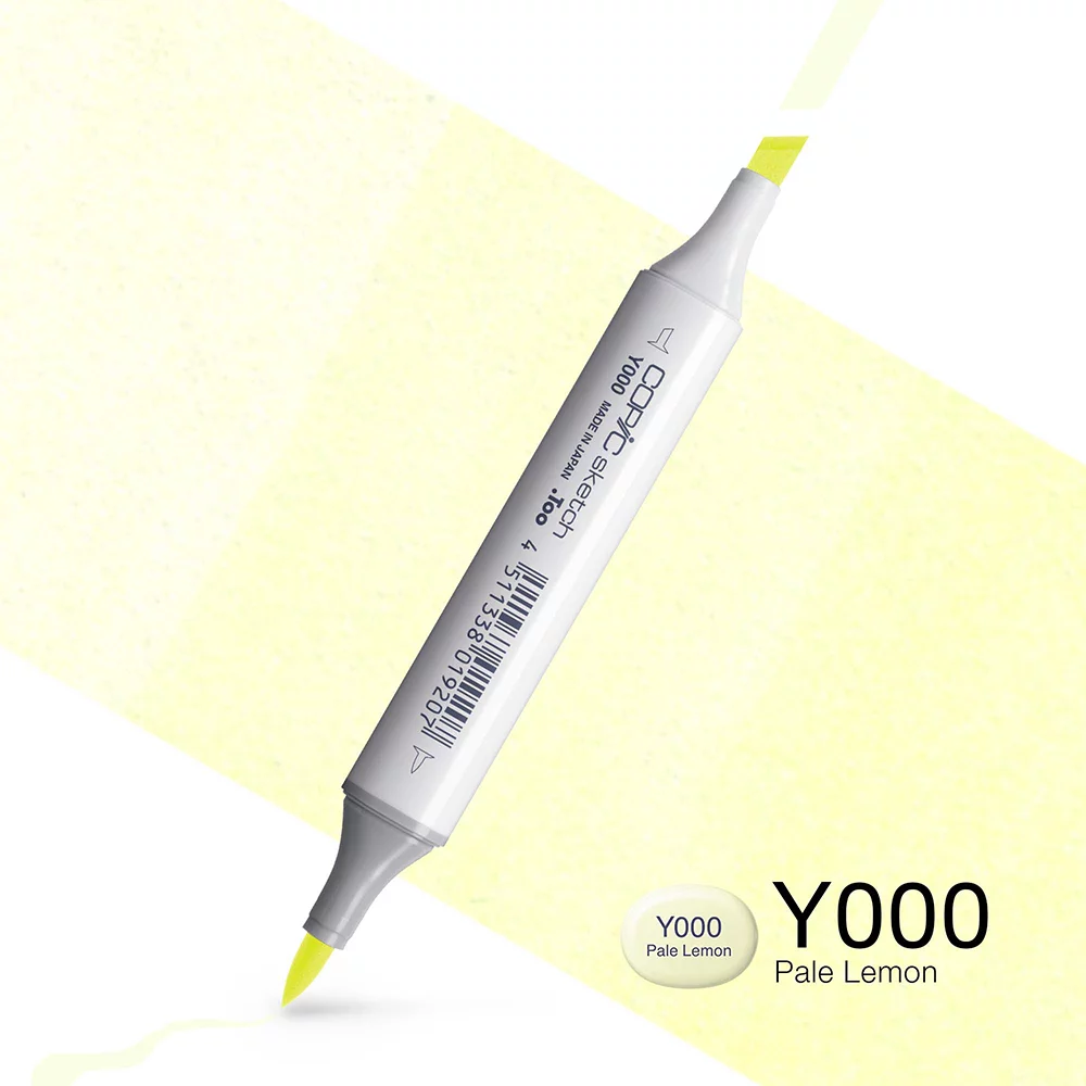 Copic Marker Sketch - Y000 Pale Lemon