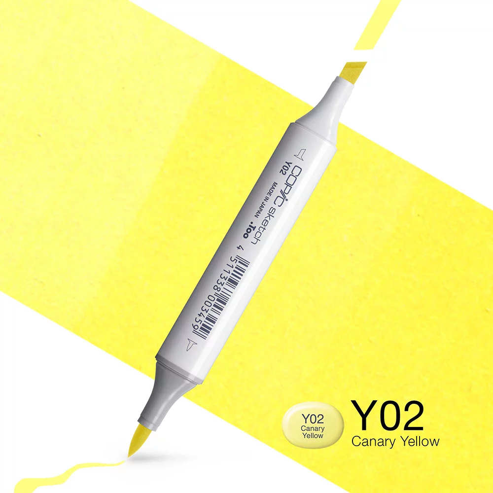 Copic Marker Sketch - Y02 Canary Yellow