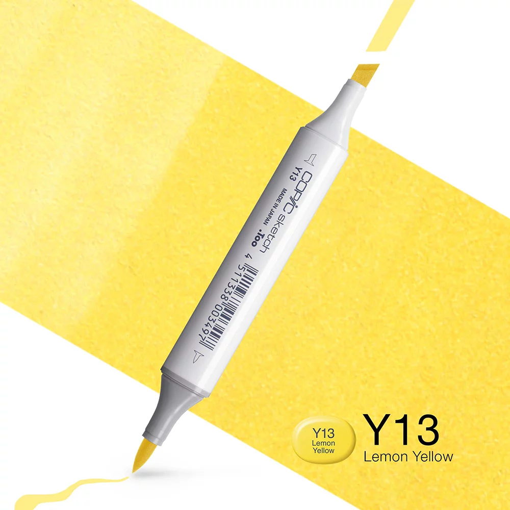 Copic Marker Sketch - Y13 Lemon Yellow
