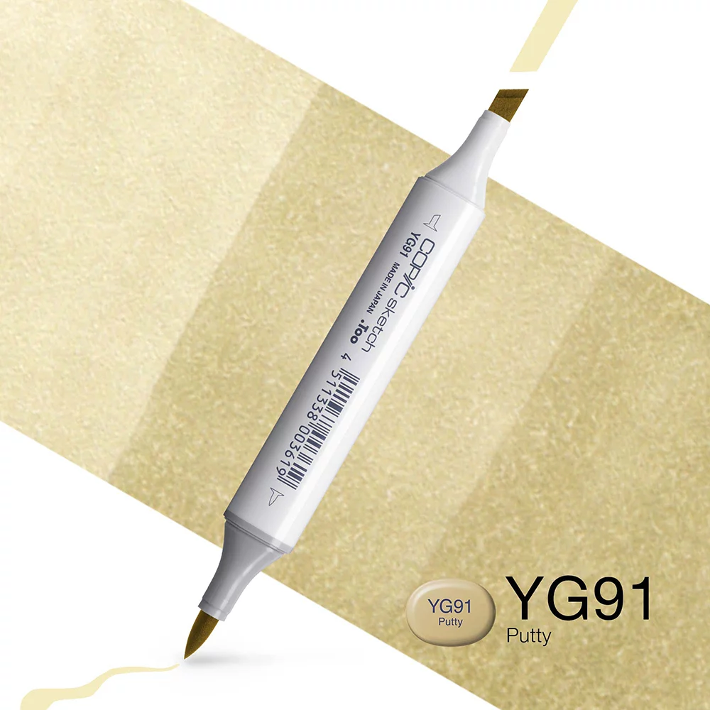Copic Marker Sketch - YG91 Putty