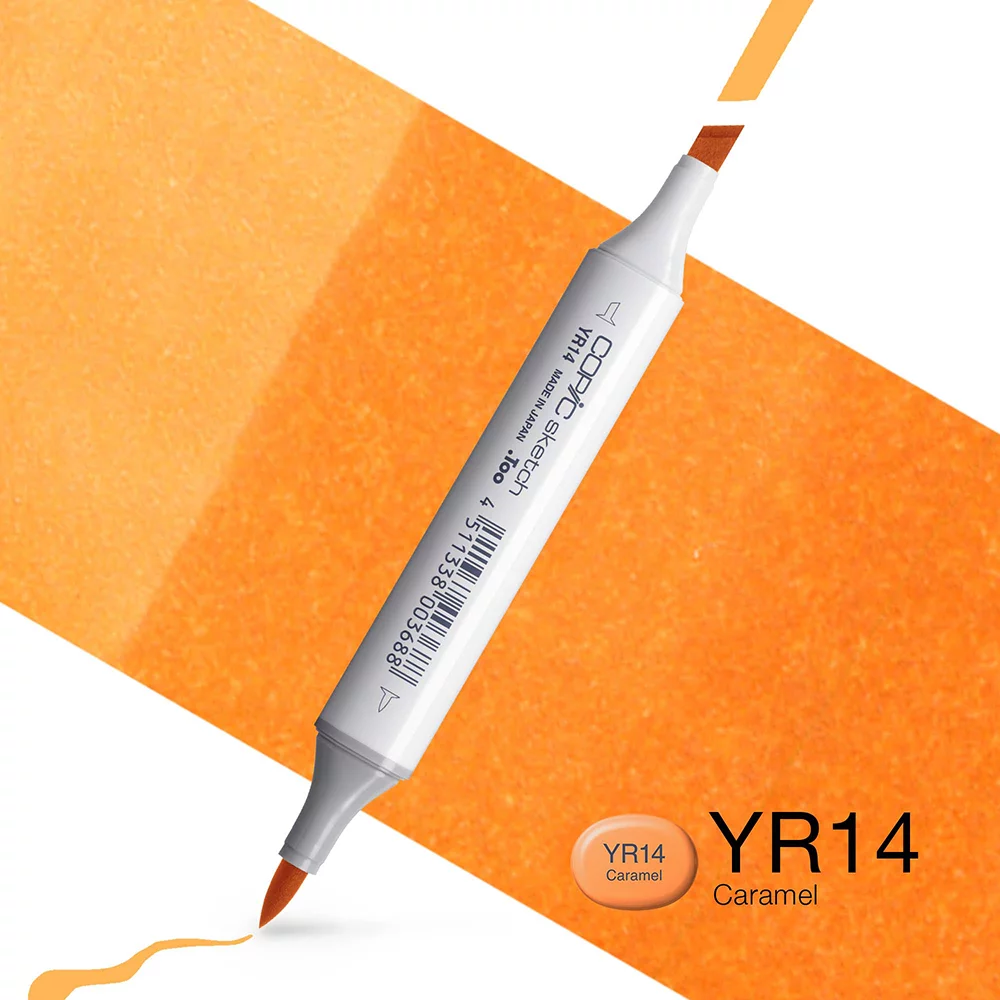 Copic Marker Sketch - YR14 Caramel