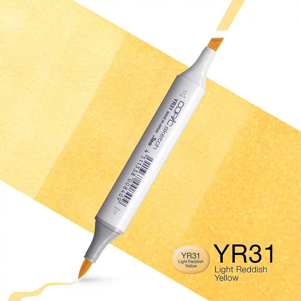 Copic Marker Sketch - YR31 Light Reddish Yellow