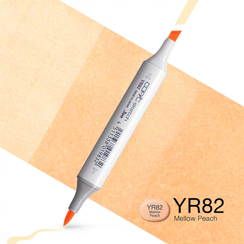 Copic Marker Sketch - YR82 Mellow Peach