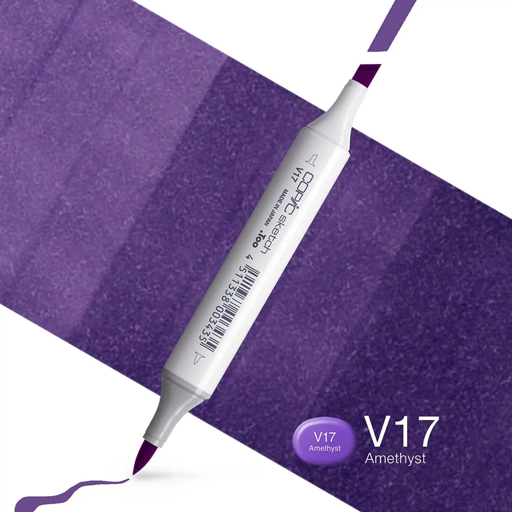 Copic Marker Sketch - V17 Amethyst