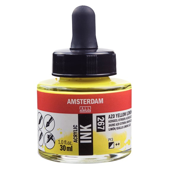 Talens Amsterdam Ink 30ml 267 Azo Yellow Lemon