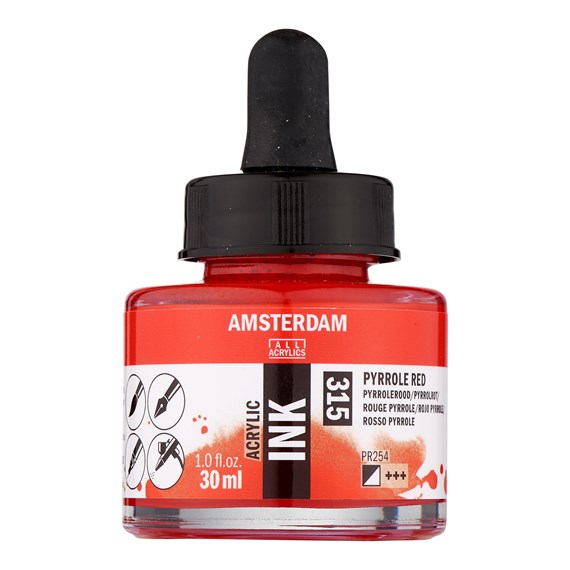 Talens Amsterdam Ink 30ml 315 Pyrrole Red