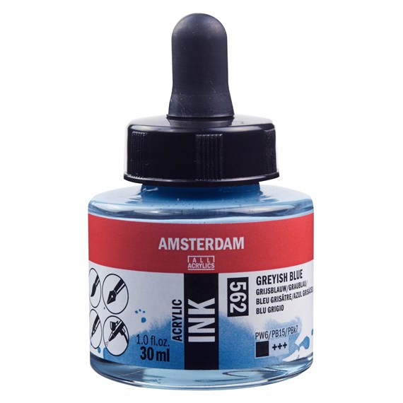 Talens Amsterdam Ink 30ml 562 Greyish Blue