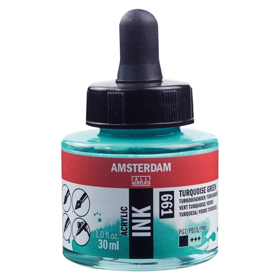 Talens Amsterdam Ink 30ml 661 Turquoise Green