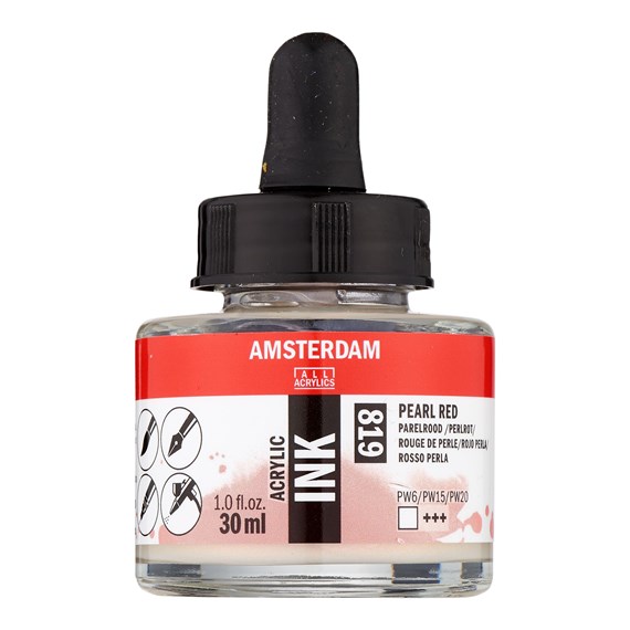 Talens Amsterdam Ink 30ml 819 Pearl Red