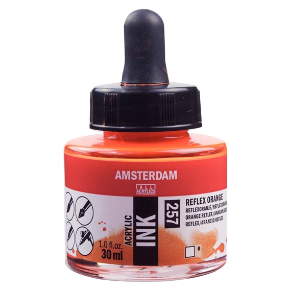 Talens Amsterdam Ink 30ml 257 Reflex Orange