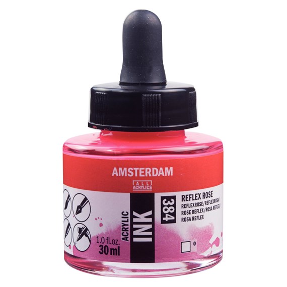 Talens Amsterdam Ink 30ml 384 Reflex Rose