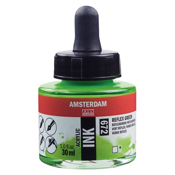 Talens Amsterdam Ink 30ml 672 Reflex Green