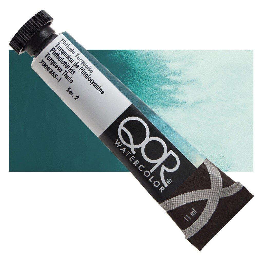 QoR Watercolor 11ml 365 Phthalo Turquois S2