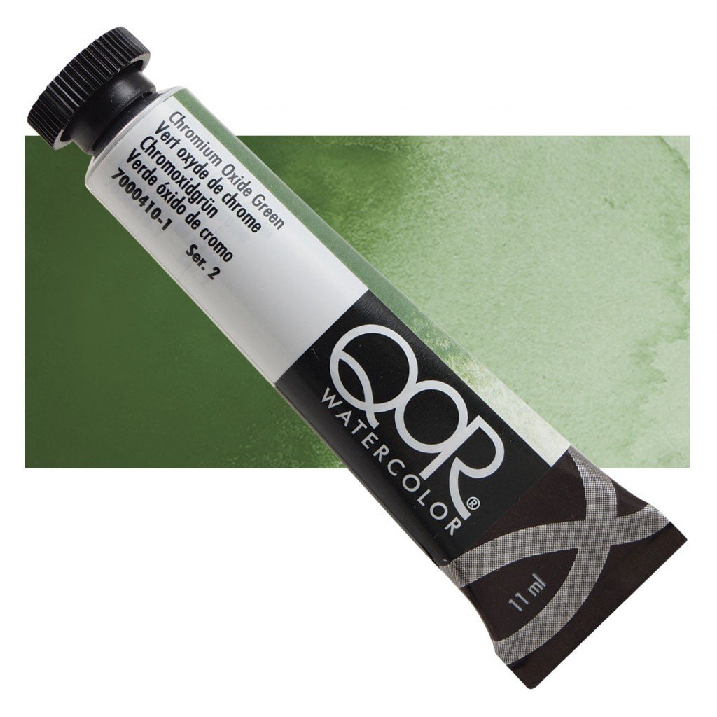 QoR Watercolor 11ml 410 Chromium Oxide Green S2